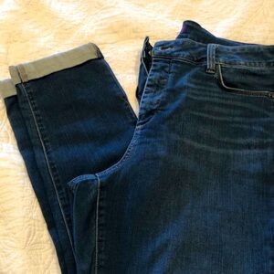 NYDJ  ankle skinny stretch jeans, size16, dark wash